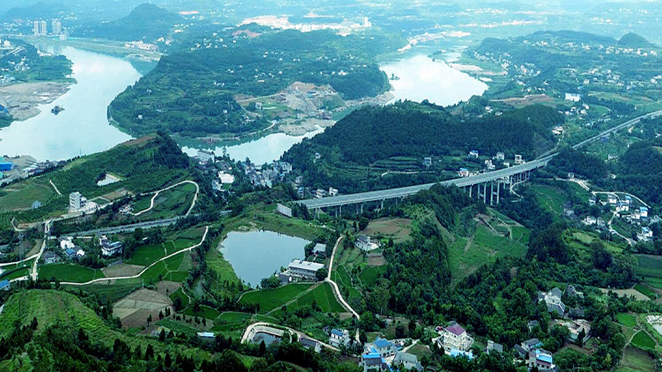 “岭昂三岭”苍溪孙家仑两岸图景