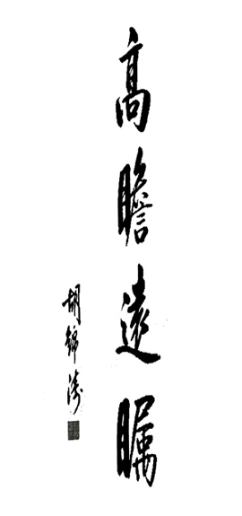 胡锦涛题字：高瞻远瞩